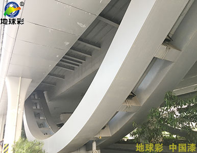 地球彩氟碳漆桥梁工程