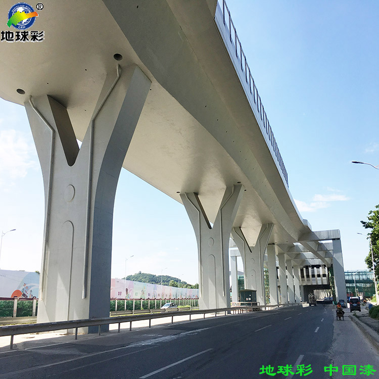 桥墩专用水泥灰大桥油漆防腐耐用地球彩厂家直销