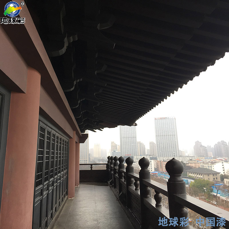 地球彩外墙氟碳漆用于河南中央广电总局墙体表面喷涂施工
