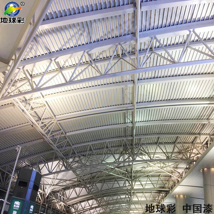 地球彩牌大桥漆用于广州奥林匹克中心喷涂施工