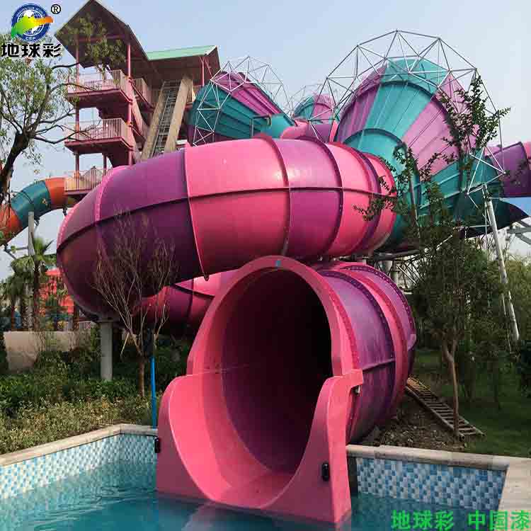 陕西亨德利太白山水世界柱子防水专用地球彩氟碳漆施工