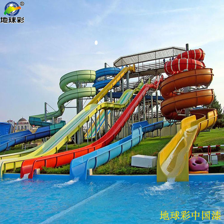 广东大浪水上乐园设备有限公司水屋专用地球彩丙烯酸面漆喷涂