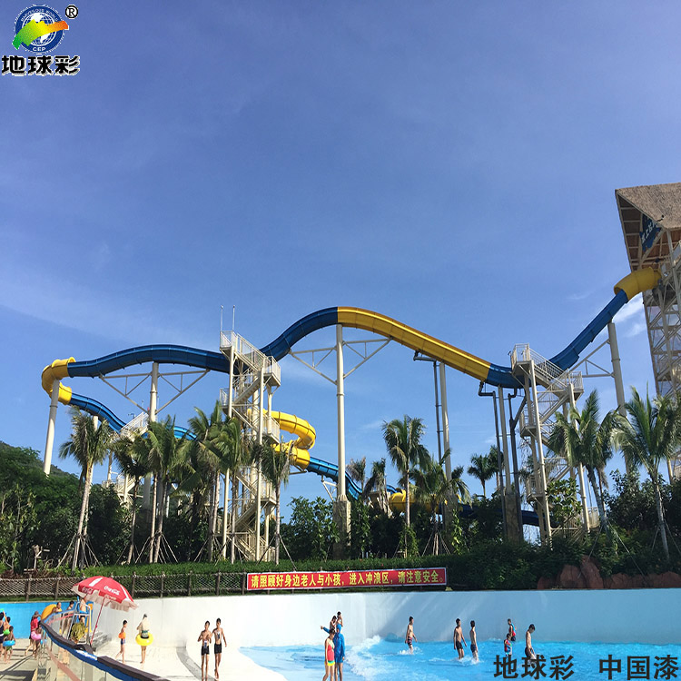 水性氟碳漆用于太阳伞座混凝土表面喷涂