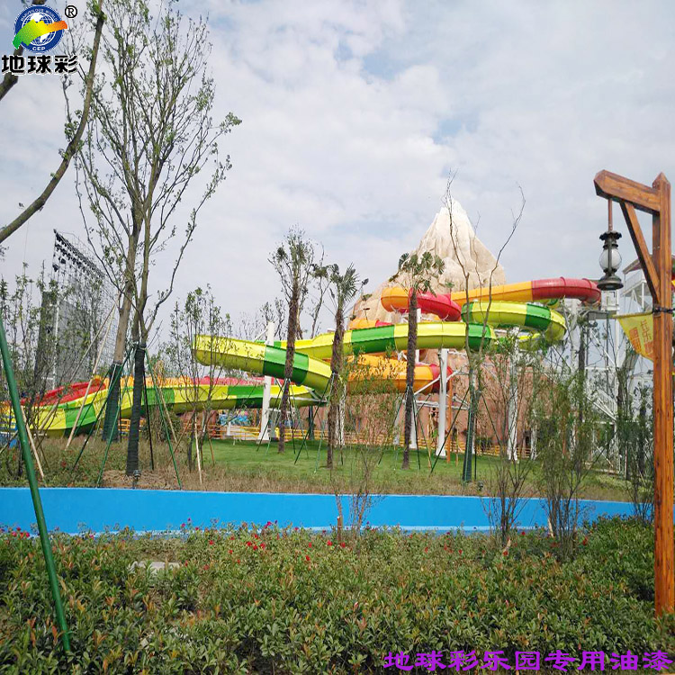 快干 高硬度丙烯酸面漆用于拉奇欢乐水上世界施工喷涂