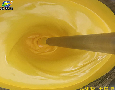 广西一洲猛业有限公司用地球彩浅黄色水性环保漆刷涂